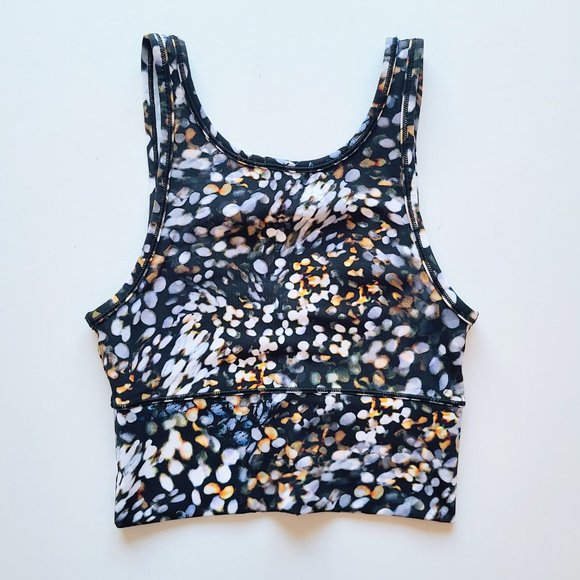 Lululemon Power Pivot Reversible Tank Top Metropolis Glow Multicolor Dot Size 2 - Picture 4 of 10